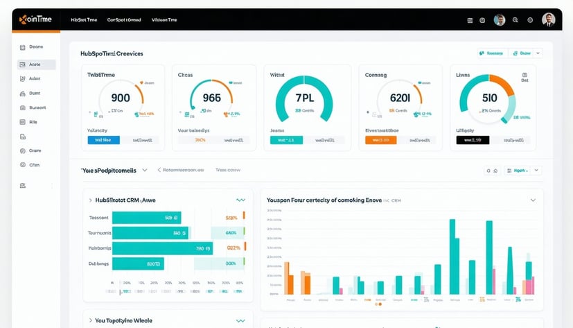 KoinTyme HubSpot CRM dashboard visualization